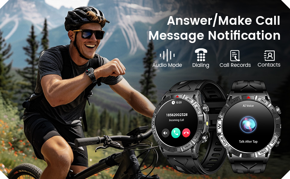 Smart watch with Make/Answer Call and Notifications