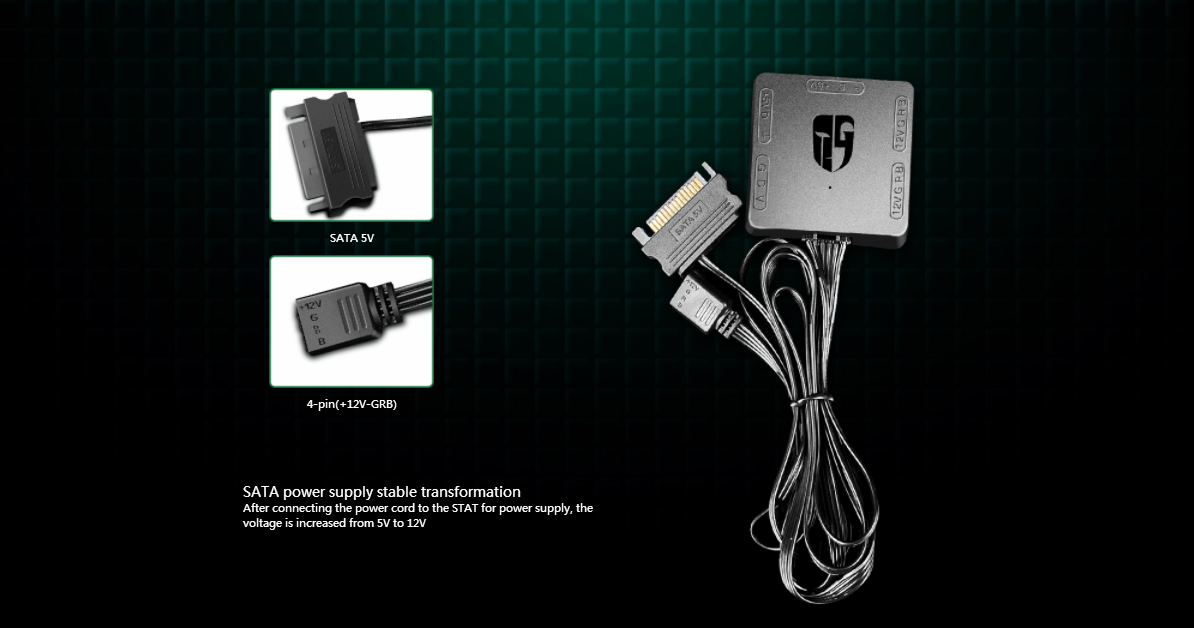 Realize 5V ADD-RGB to 12V RGB light conversion  This is a converter that increases the voltage from