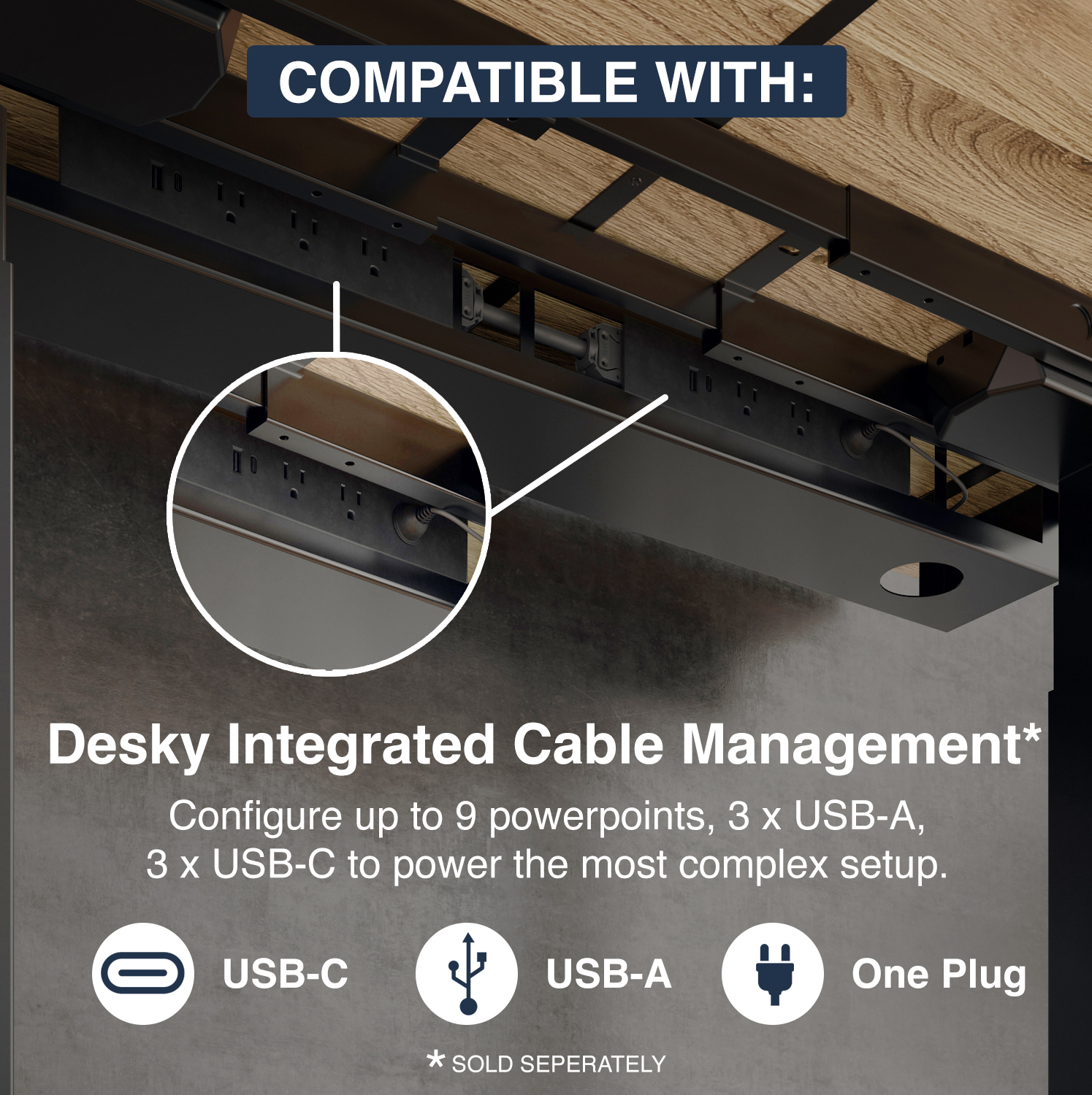 mini standing desk, small sit stand desk, hardwood standing desk, compact desk, height adjustable