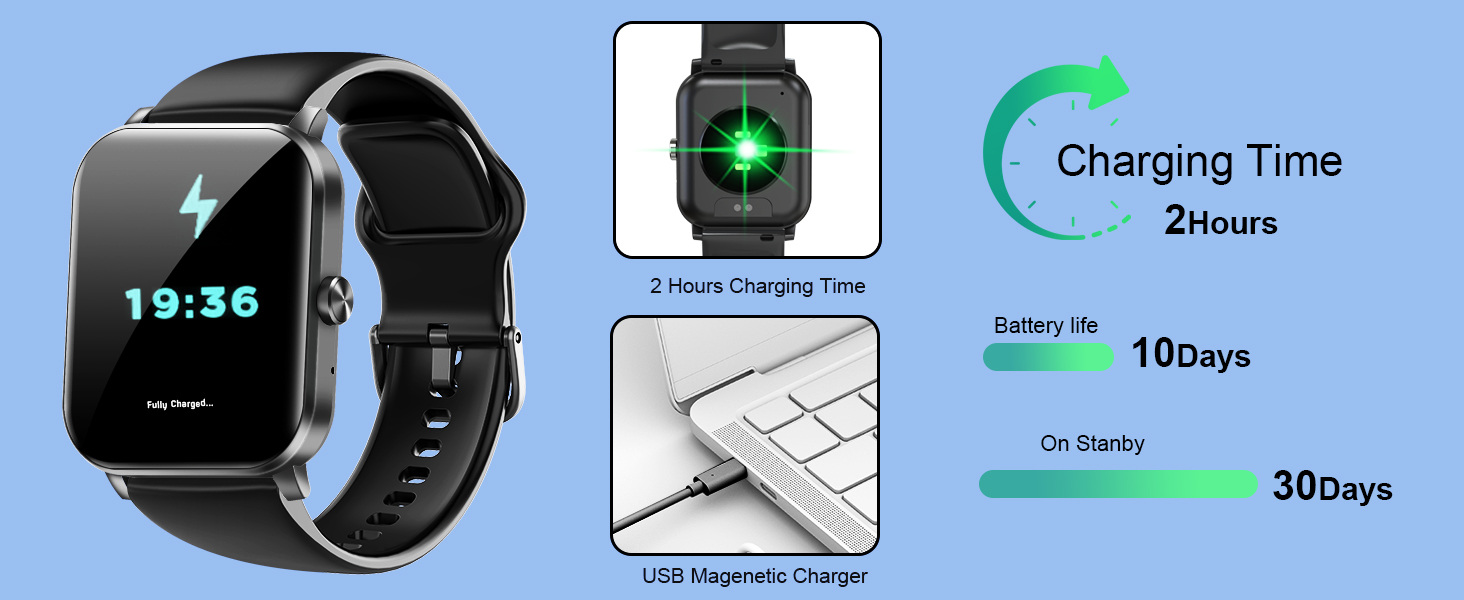 Smart Watch, 1.85"HD Smartwatches for Men, (Answer/Make Calls), Fitness Tracker with 120+ Sport Mode