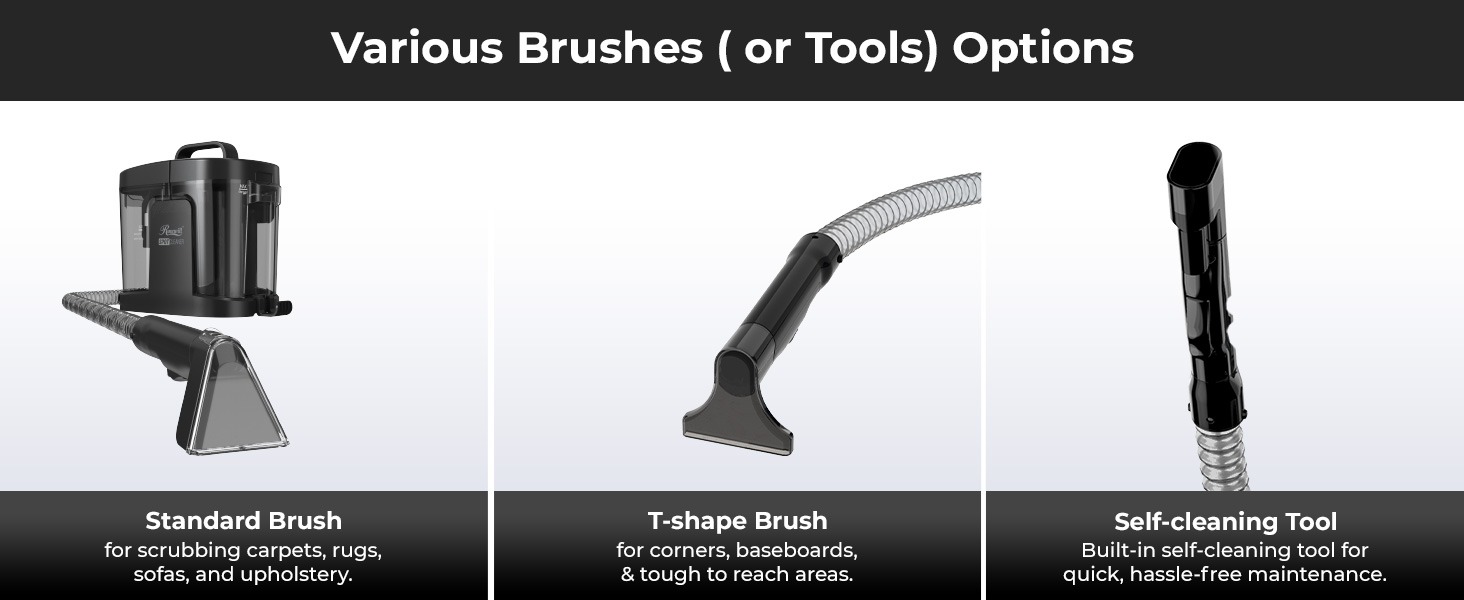 Rosewill Multi-Purpose Portable Carpet and Upholstery Spot Cleaner - Black