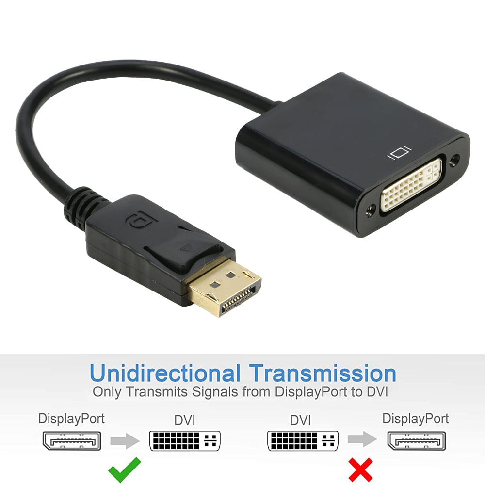 dp to dvi video converter adapter 1080p