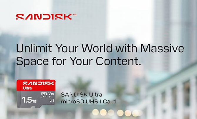 SanDisk Ultra 1.5TB MicroSD Memory Card