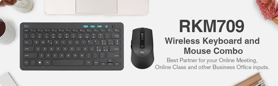 Wireless Keyboard and Mouse Combo