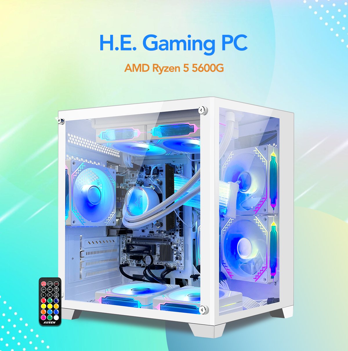 Megaport - PC Gamer AMD Ryzen 7 5700G • Windows 11 • AMD Radeon Vega 8 •  32Go 3200MHz DDR4 • 500Go M.2 SSD • WiFi • Ordinateur de Bureau Gamer :  : Informatique