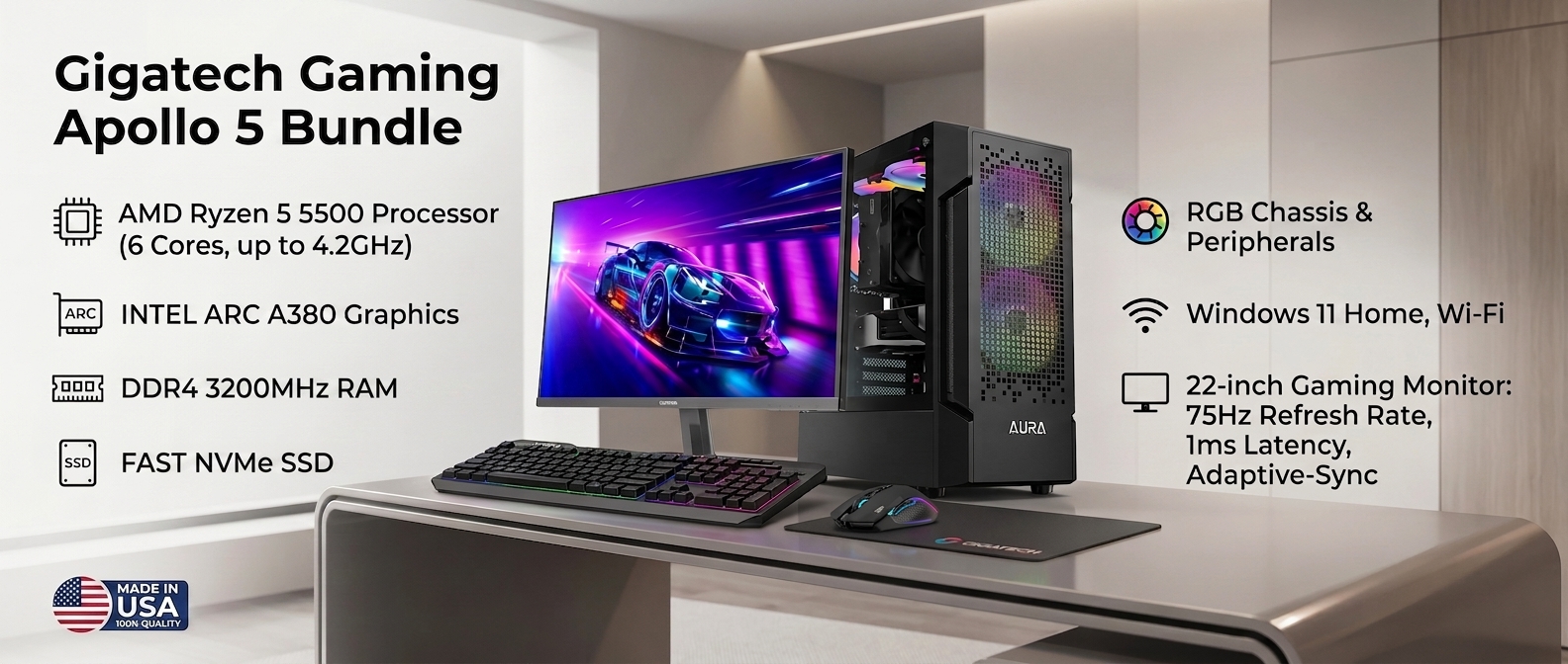Gigatech Gaming Titan 7 specs