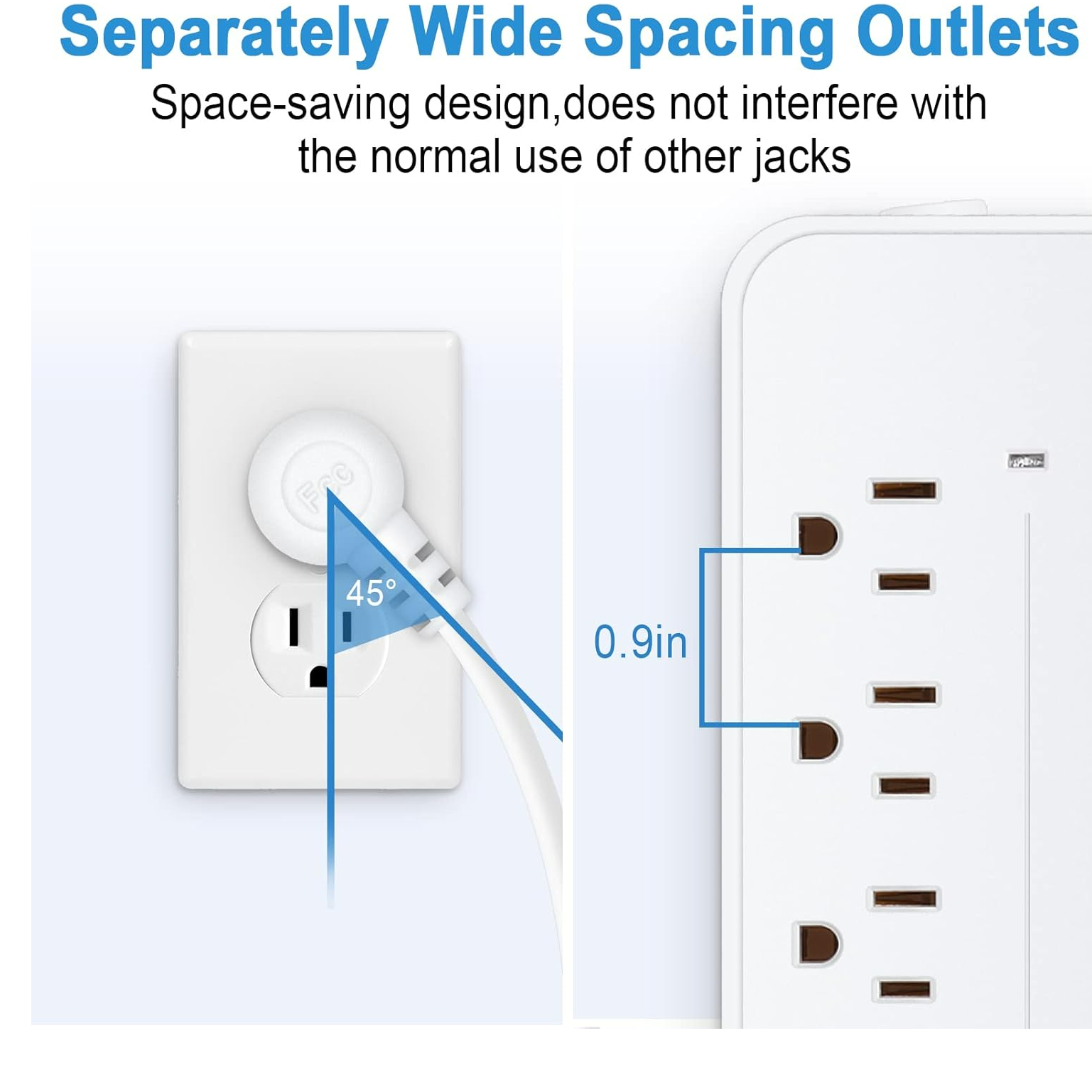 Heavy Duty Cord with 45° Plug