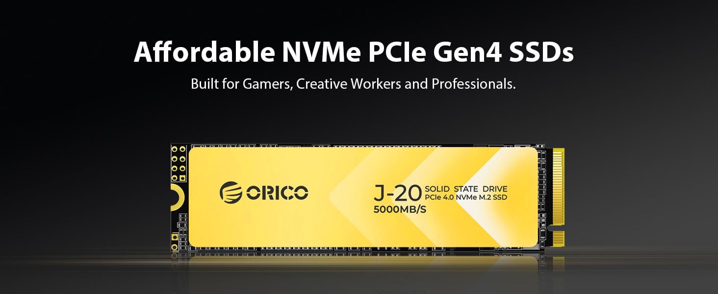 ORICO 2TB NVMe SSD, M.2 NVMe SSD PCIe Gen4x4 2280, 3D NAND Internal ...