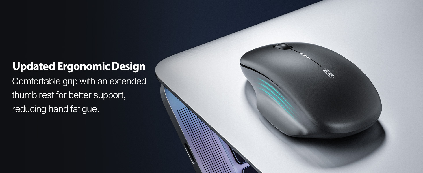[Upgraded] Wireless Mouse Bluetooth, 80g Tri-Mode (Bluetooth 5.0/4.0+ USB 2.4G RF) Computer Wireless
