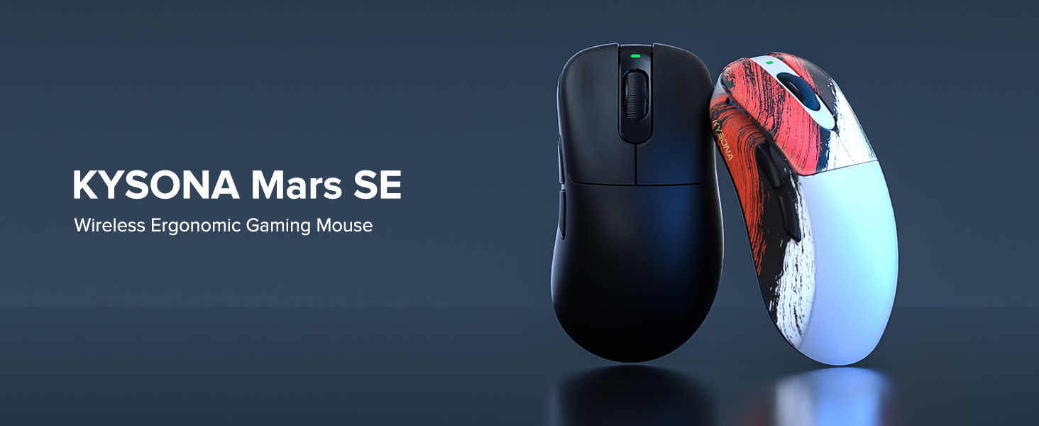 Wireless Gaming Mouse, 24000 DPI, Wired/2.4GHz/Bluetooth Ergonomic Mouse with Anti-Slip Grips