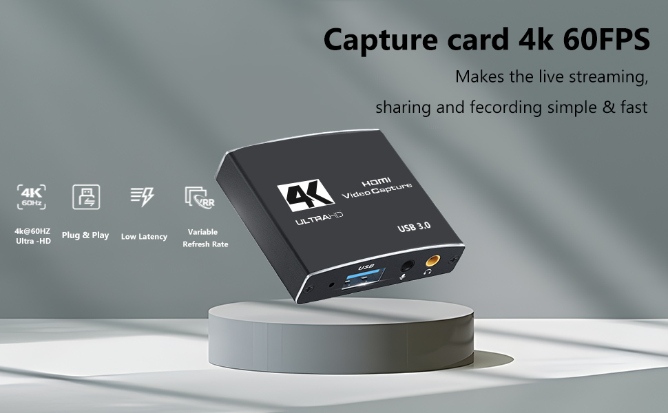 LUOM 4K HDMI Video Capture Card