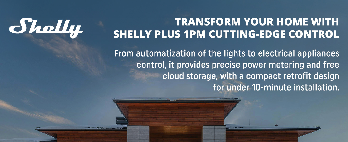Shelly Plus 1PM - Precise Power Metering