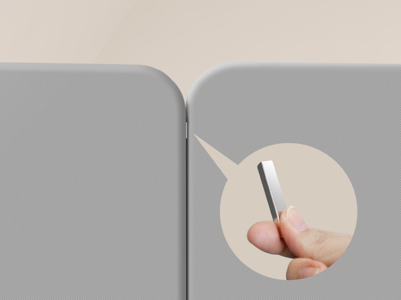 standing divider steel panel connection