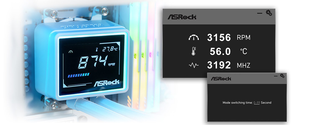 ASRock Challenger White 240 Digital AIO Liquid Cooler
