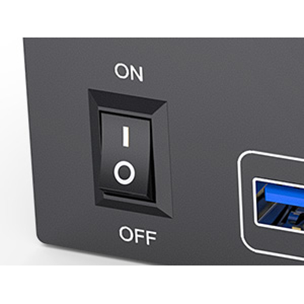 ON/OFF switch Restart 2 monitor KVM with one click. When not in use, simply use the on/off switch on