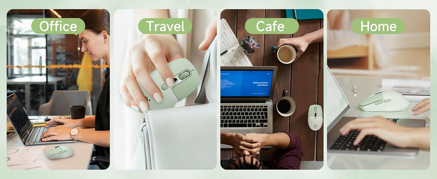 Silent Click Design  Unique colour Smart Display - shows battery & DPI