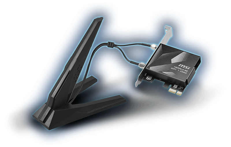 MSI HERALD BE9400 WiFi 7 PCIe Card