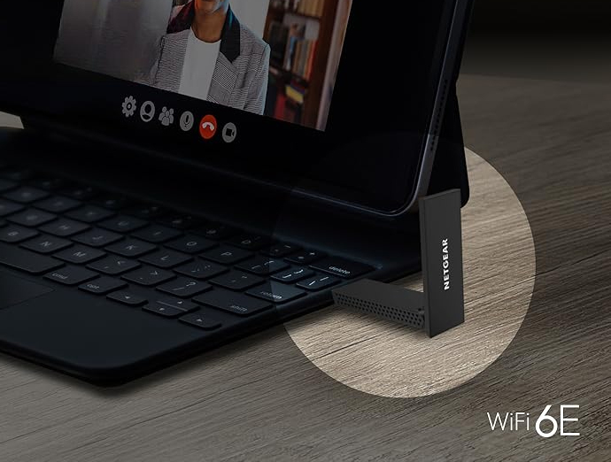 Netgear Nighthawk A8000-100PAS AXE3000 WiFi 6E USB 3.0 Adapter,