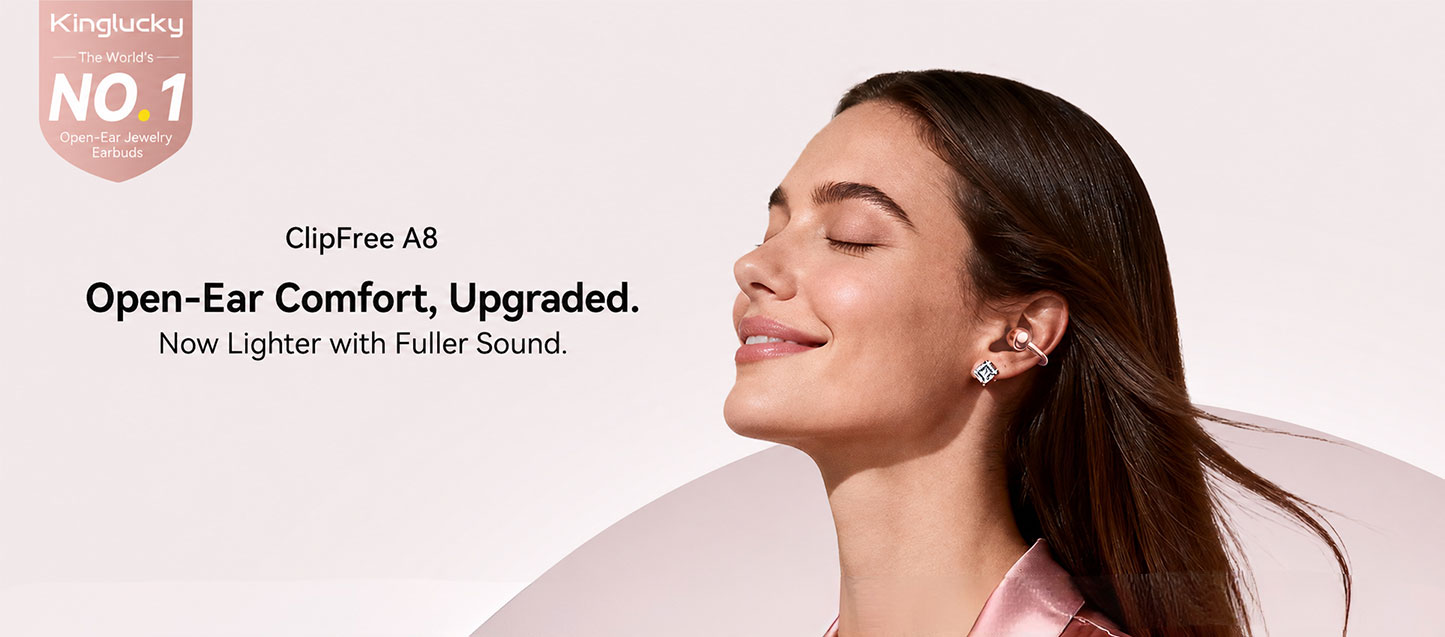 Kinglucky A8 Upgraded Clip-On Earbuds