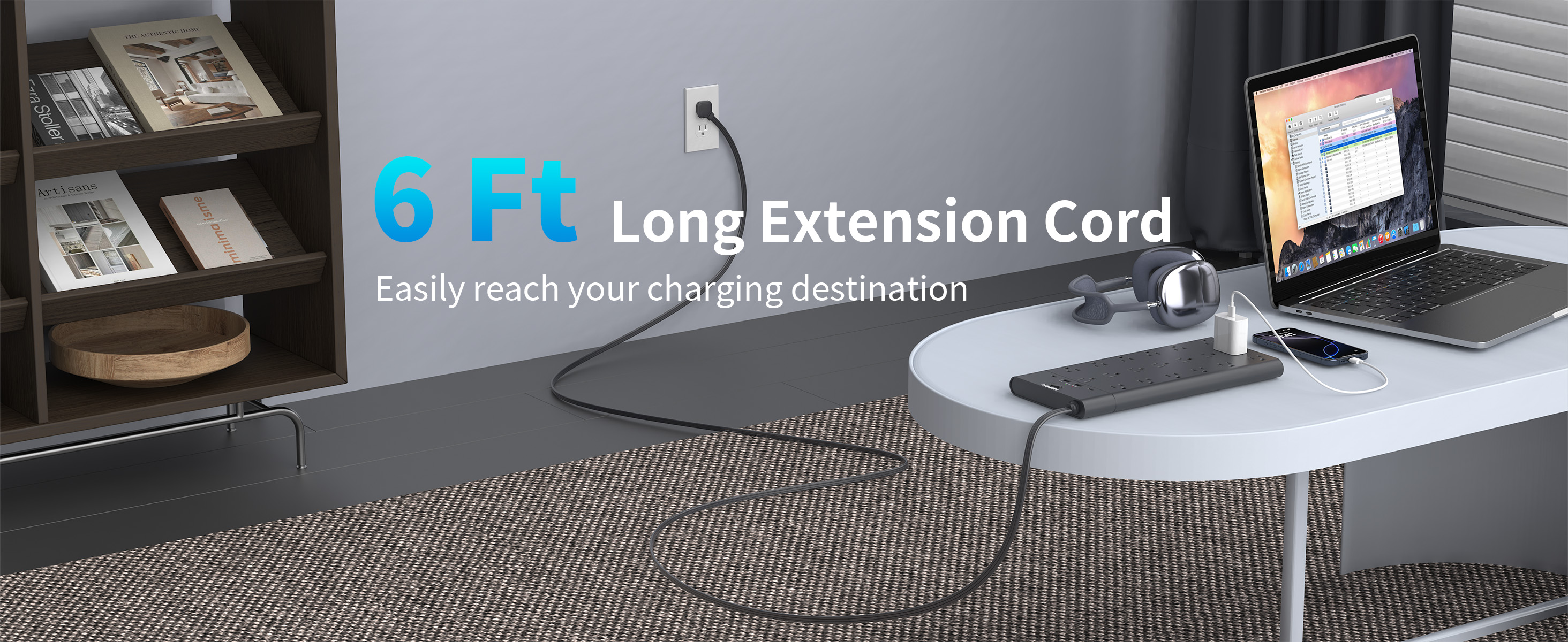 6.5ft Extension cord