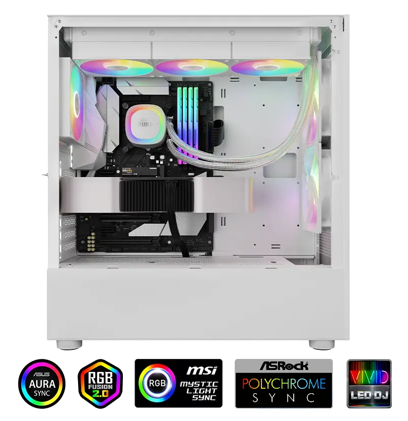 GAMDIAS AURA GL360 V2 WH AIO Liquid CPU Cooler