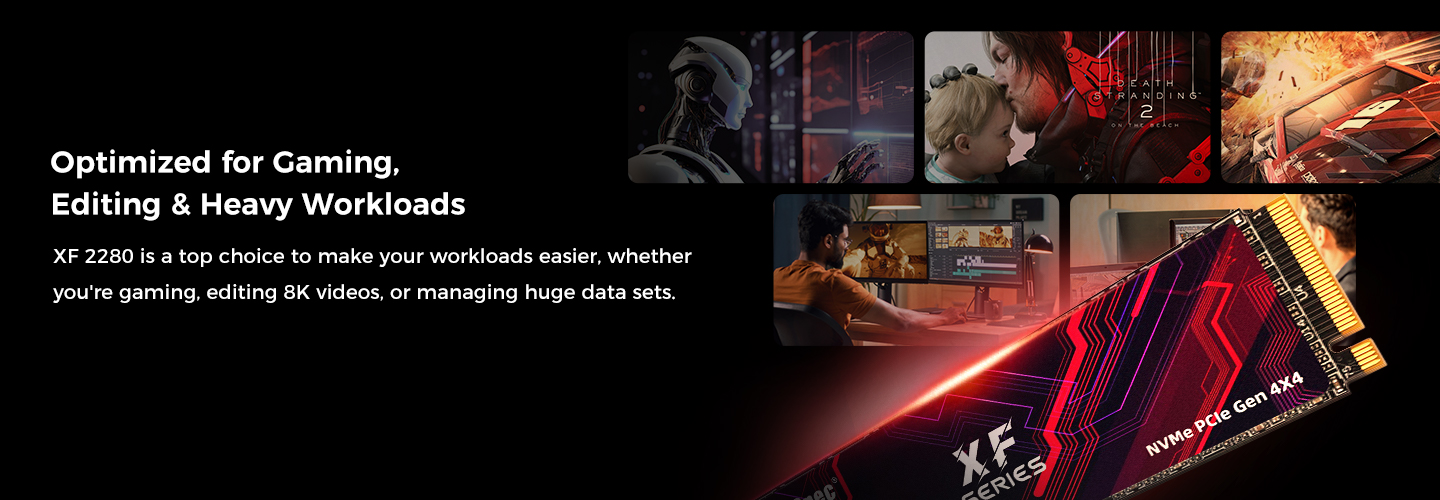 Optimized for Gaming, Editing & Heavy Workloads