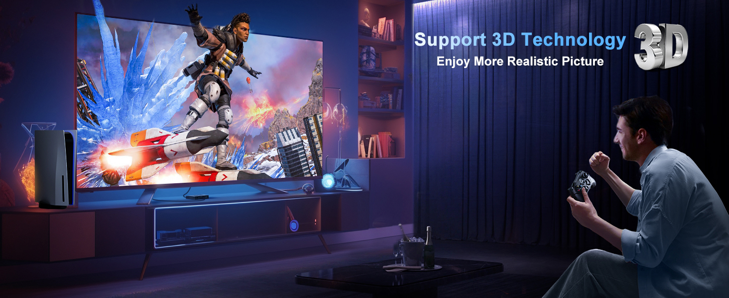 Package List: 1x 1 in 2 out HDMI Splitter, 1xUSB Cable (Power Adapter not included, please plug the