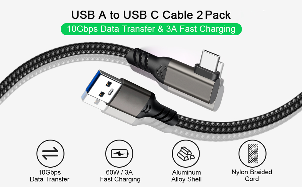 USB A to USB C Cable