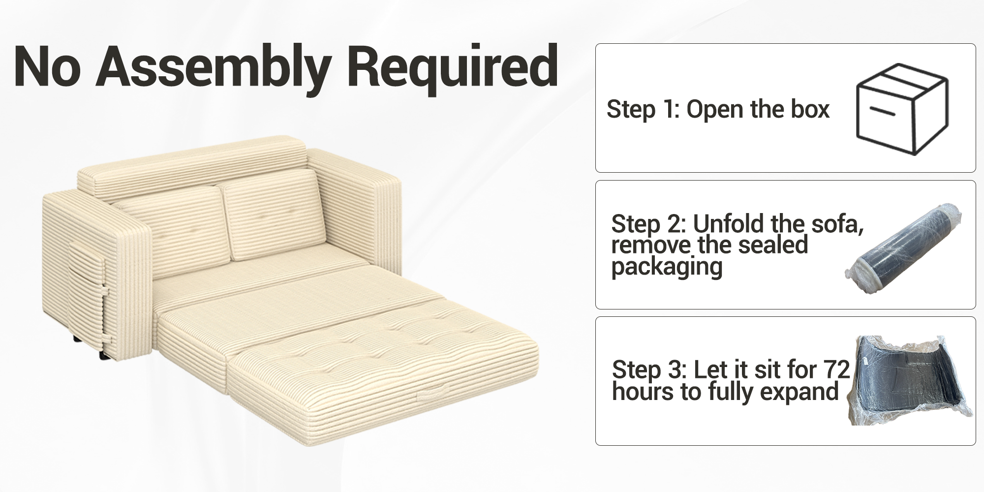 NO ASSEMBLY REQUIRED