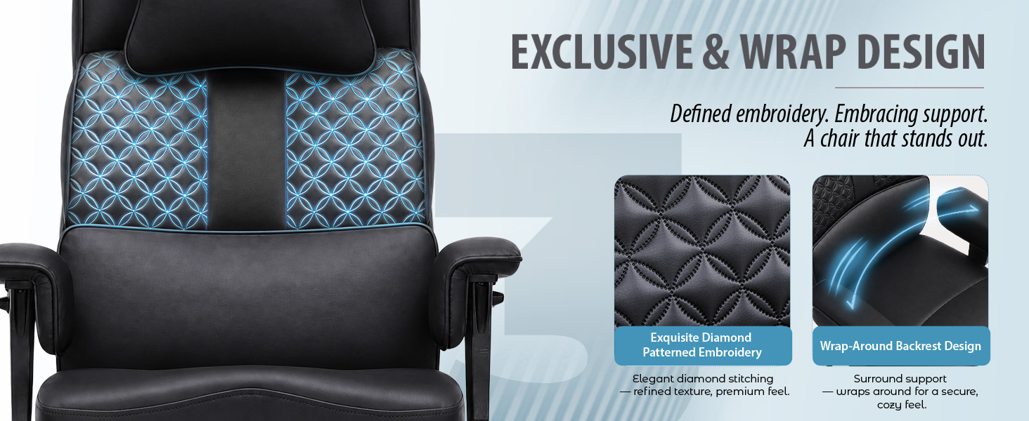 GTPLAYER Big and Tall Office Chair