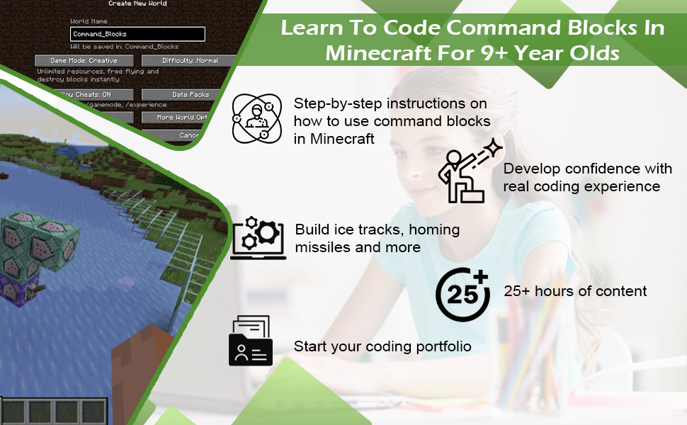 learn to code command blocks in Minecraft