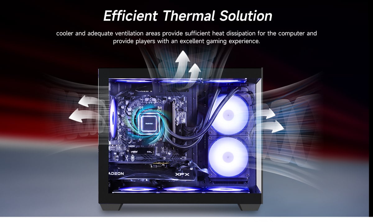 White gaming desktop