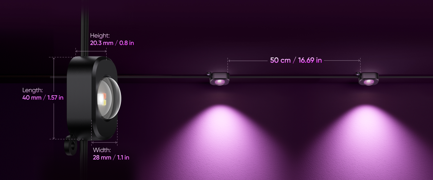 Dimensions and Spacing