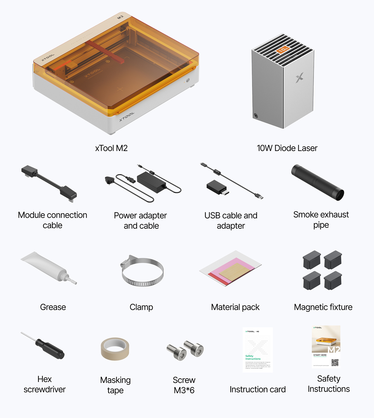 xTool M2 Color Craft Laser Cutter & Engraver