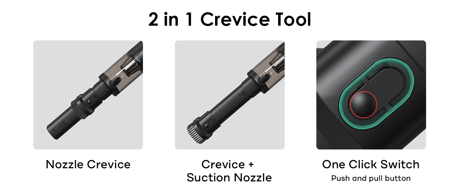 2 in 1 crevice tool