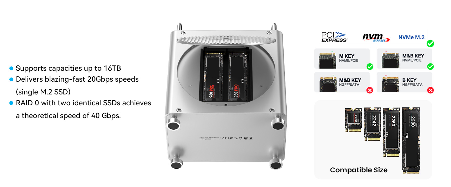 Up to 16TB Capacity