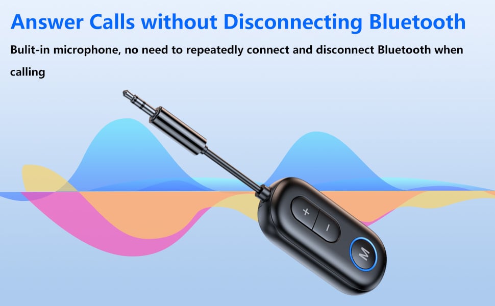 Bluetooth 5.4 Transmitter Receiver - 2-in-1 Bluetooth Wireless Transmitter for Headphones or BT Devi