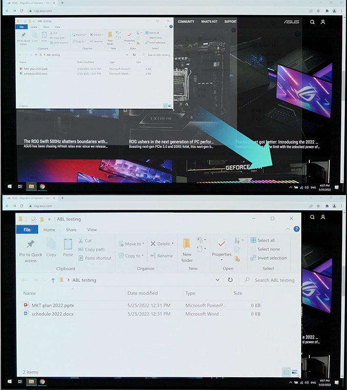 ASUS ROG Swift OLED PG27AQWP-W gaming monitor
