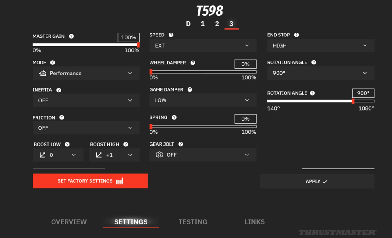 Thrustmaster T598 Direct Axial Drive Force Feedback Racing Wheel & Pedal Set
