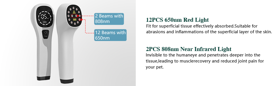 The perfect combination of 650nm and 808nm lasers
