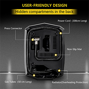 Tire Inflator is small enough to fit in your trunk and car.It is portable, handy and simple t