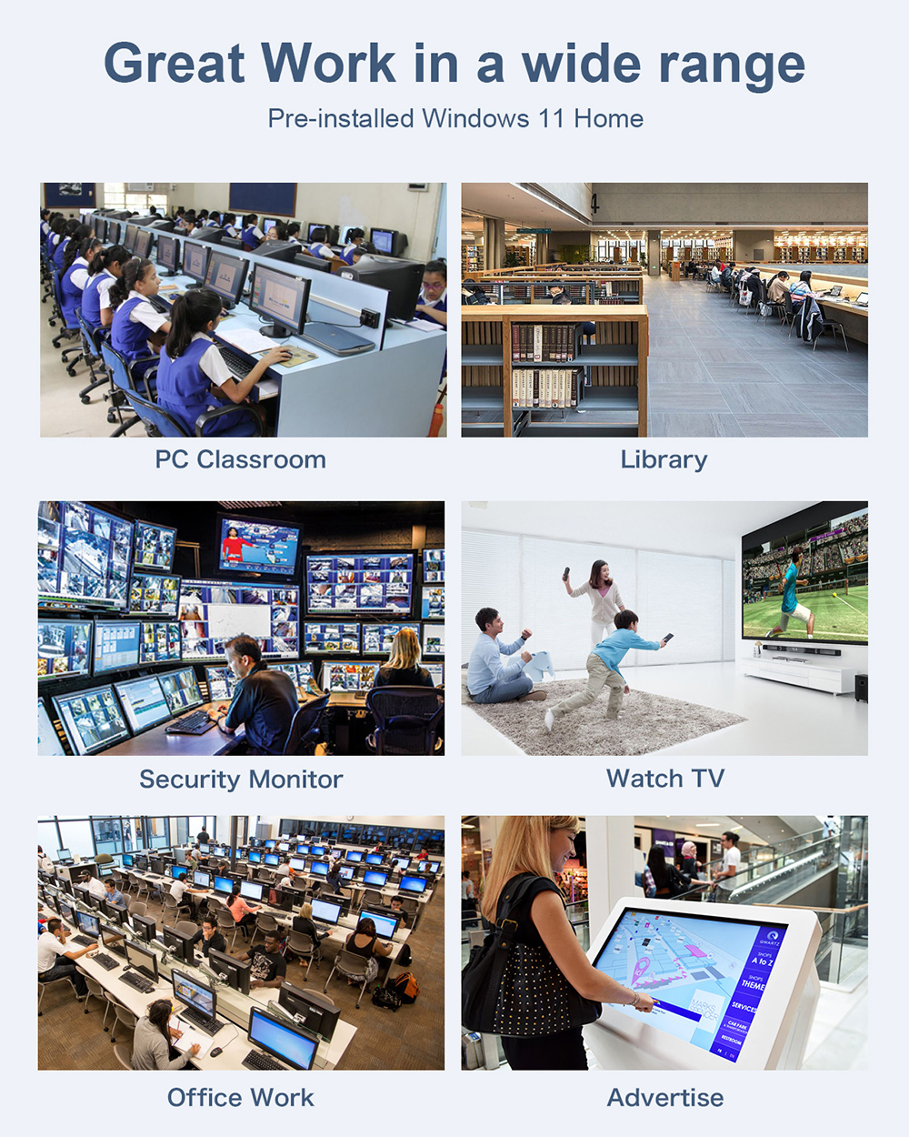 MLLSE Mini PC M2 Air Mini Desktop Computer with Intel Gemini Lake N4000 ...