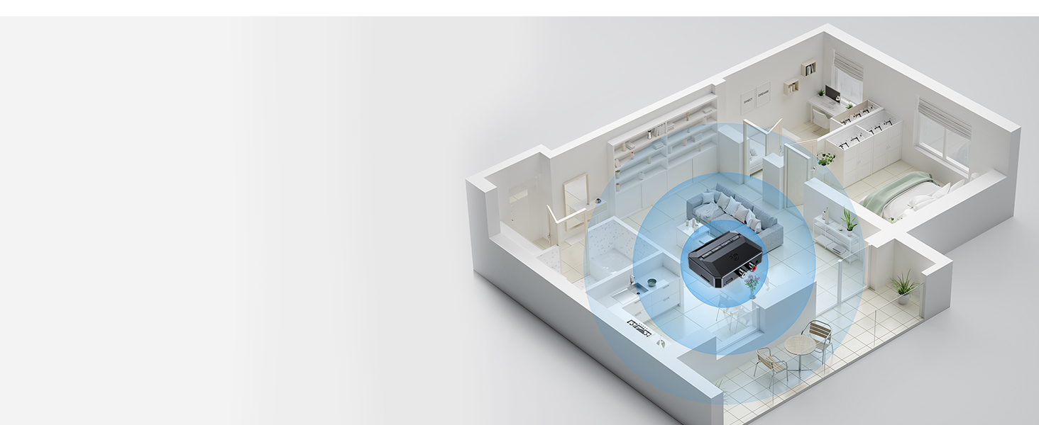 Stable Transmission Up To 33 Feet Of Range You can move around your house freely without loss of con