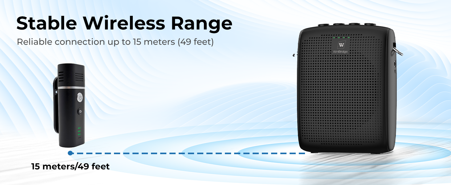Wireless Range of 49 Feet