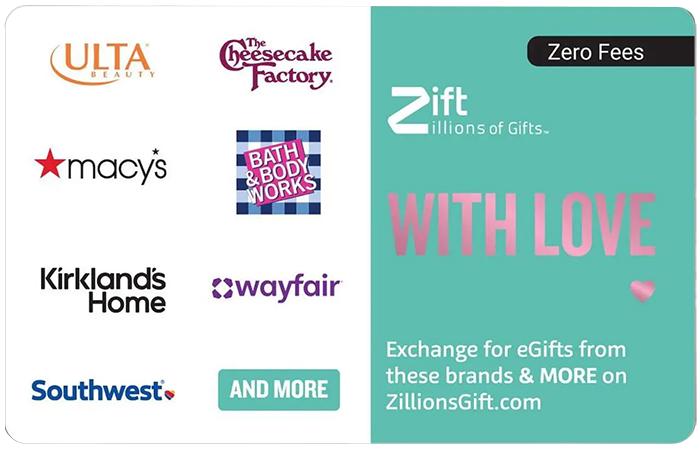 Zift Zillions of Gifts E-Gift Card