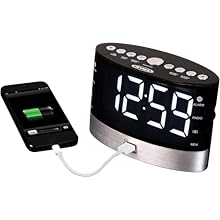 Jensen JCR-255 AM/FM Dual-Alarm Digital Clock Radio