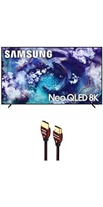 Samsung QN900FFXZA Smart TV with a WireLogic HDMI Cable