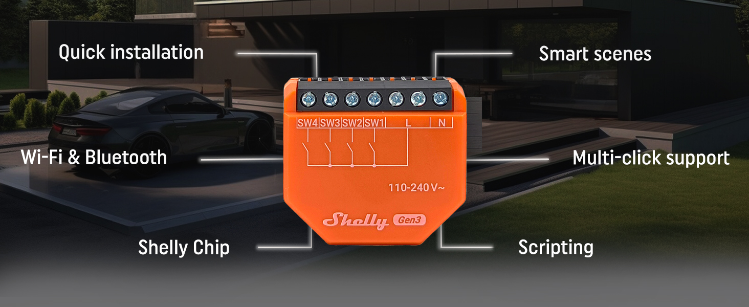 Shelly i4 Gen3 - Product Features