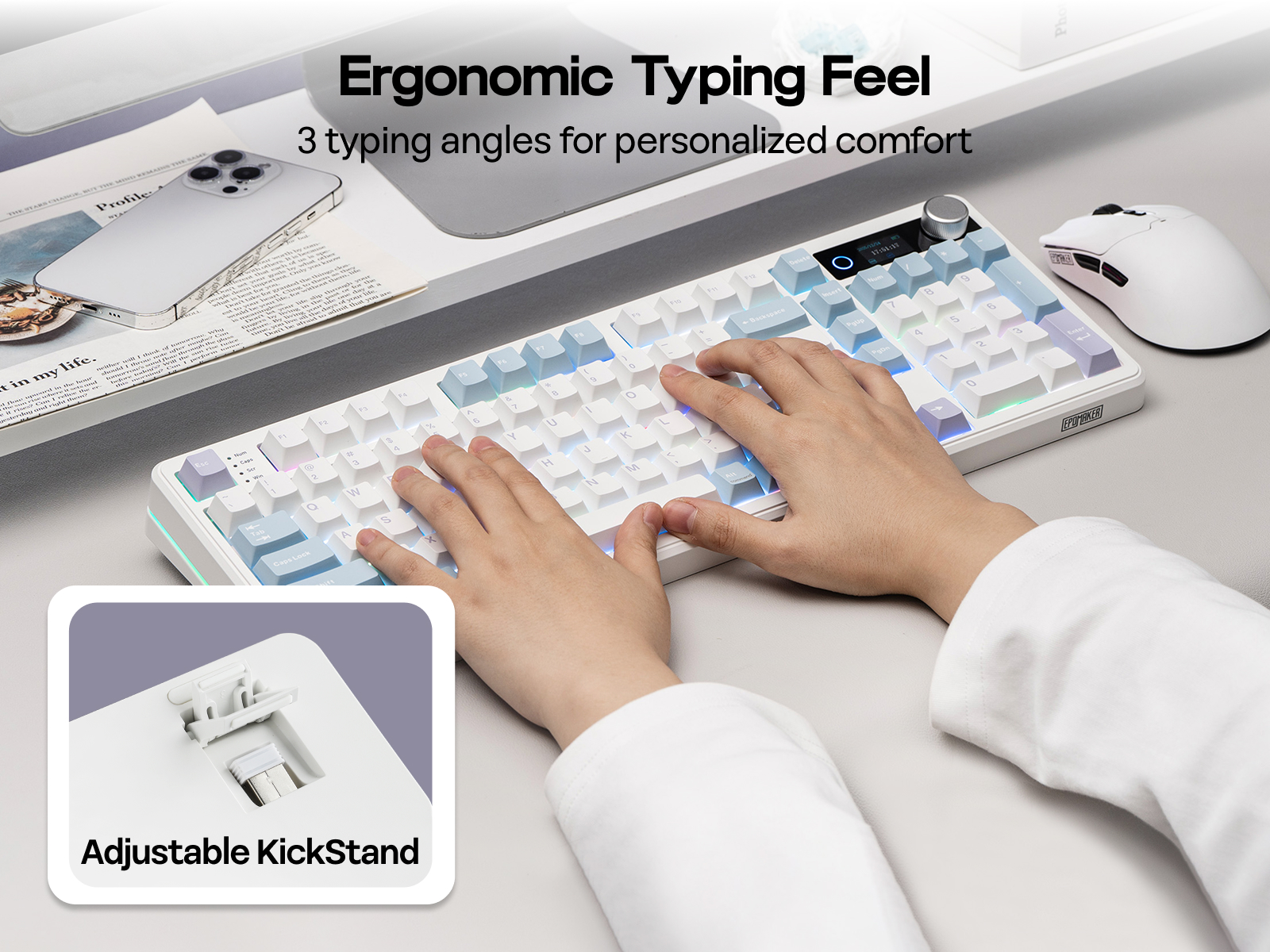 EPOMAKER TH99 PRO Ergonomic Design
