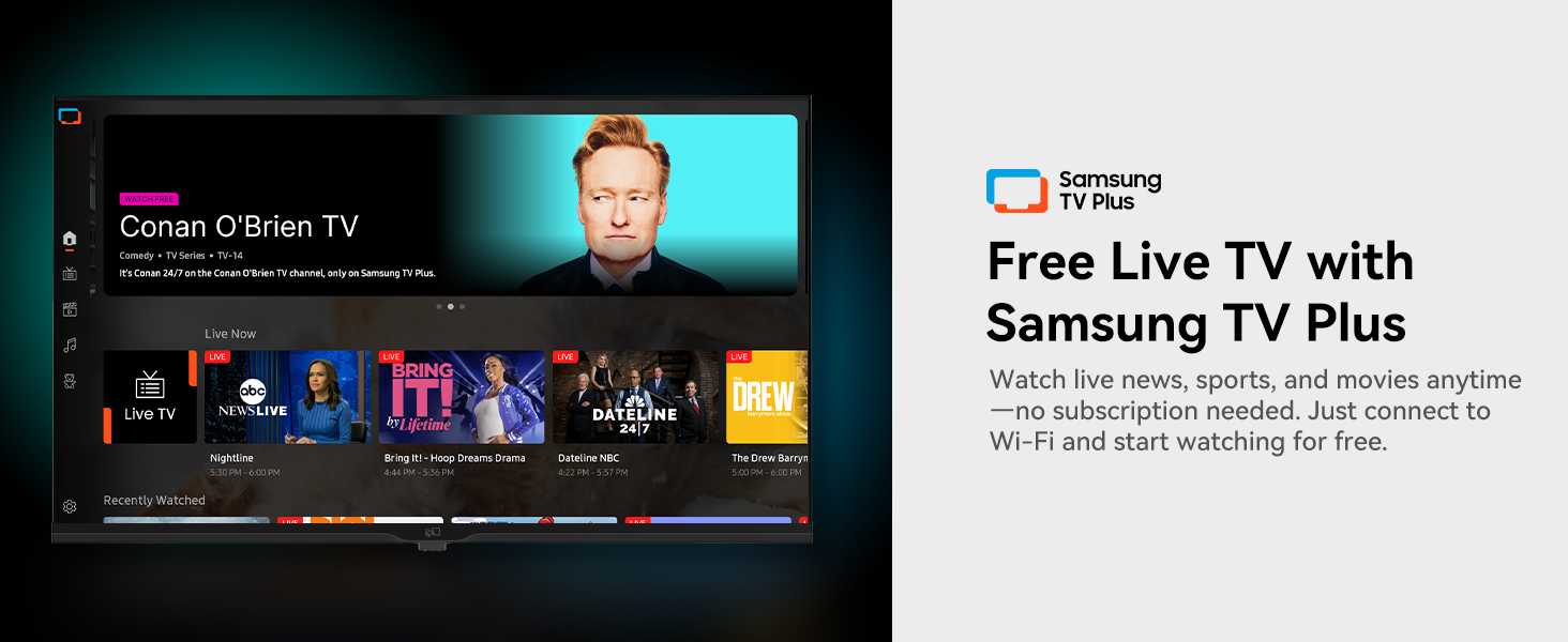 Free Live TV with Samsung TV Plus